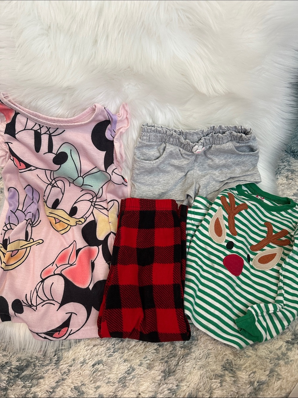 3T girls bundle with short and pajamas